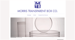 Desktop Screenshot of morristransparentbox.com