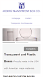 Mobile Screenshot of morristransparentbox.com